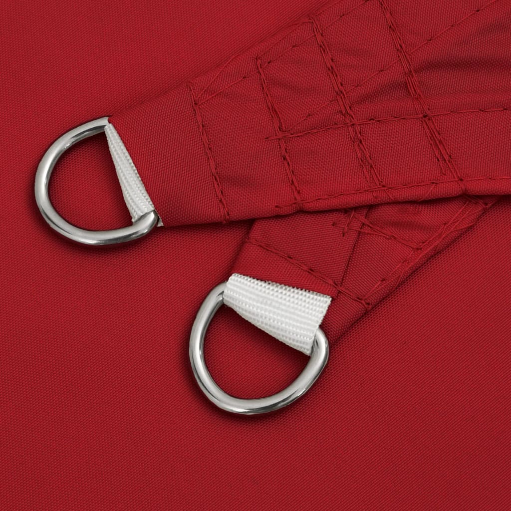 Voile De Parasol Tissu Oxford Rectangulaire 2X2,5 M Rouge