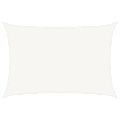 Voile D'ombrage Pehd Rectangulaire Blanc