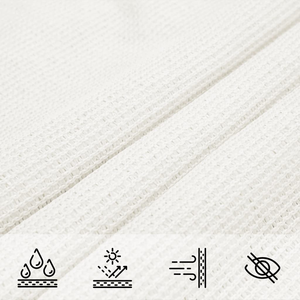 Voile D'ombrage Pehd Rectangulaire Blanc