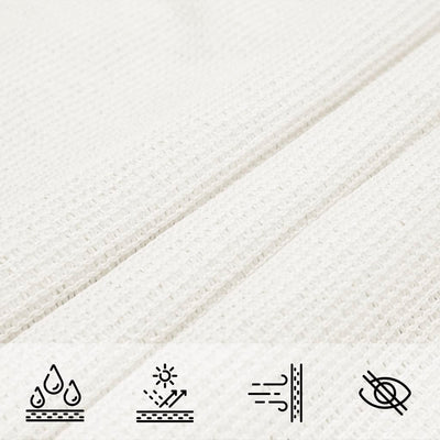 Voile D'ombrage Pehd Rectangulaire Blanc