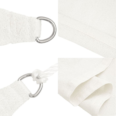 Voile D'ombrage Pehd Triangulaire Blanc