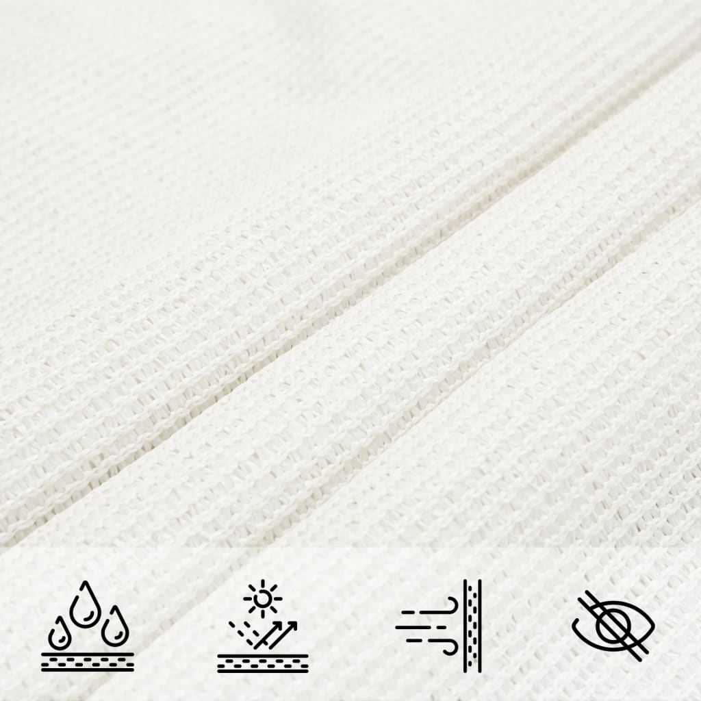 Voile D'ombrage Pehd Triangulaire Blanc