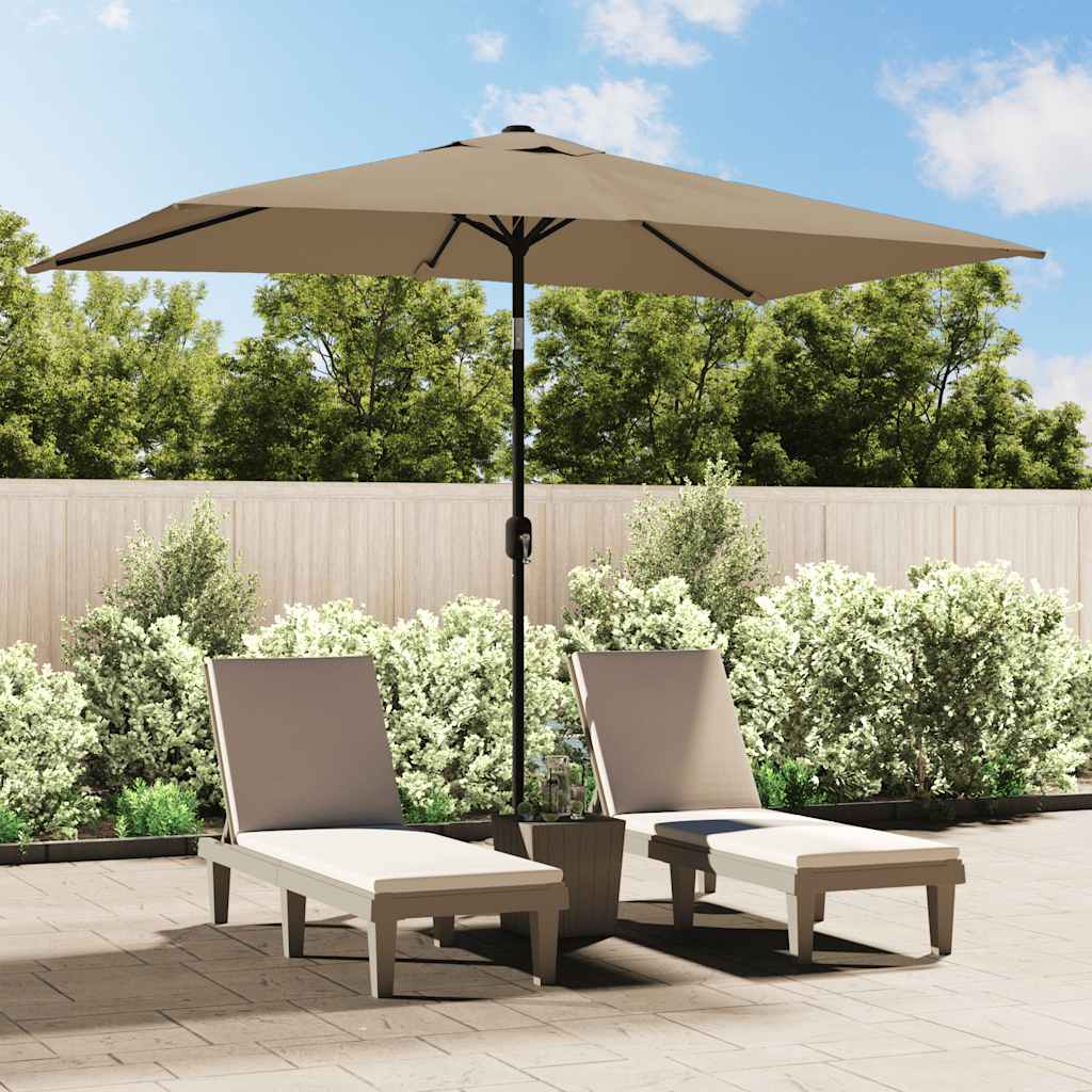 Parasol D'extérieur Avec Mât En Métal 300X200 Cm
