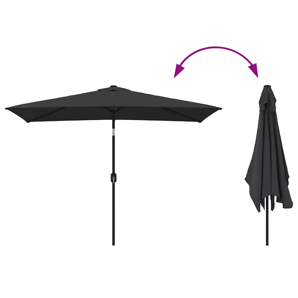 Parasol D'extérieur Avec Mât En Métal 300X200 Cm