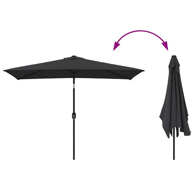 Parasol D'extérieur Avec Mât En Métal 300X200 Cm