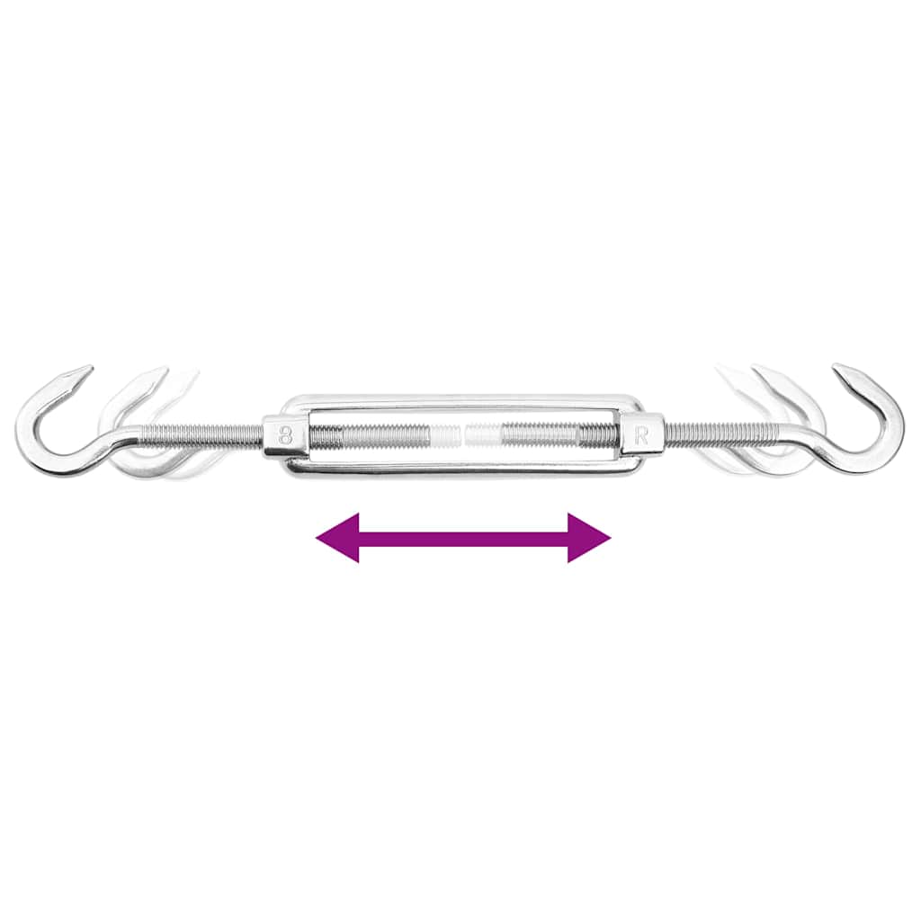 Jeu D'accessoires De Voile D'ombrage 9 Pcs Acier Inoxydable