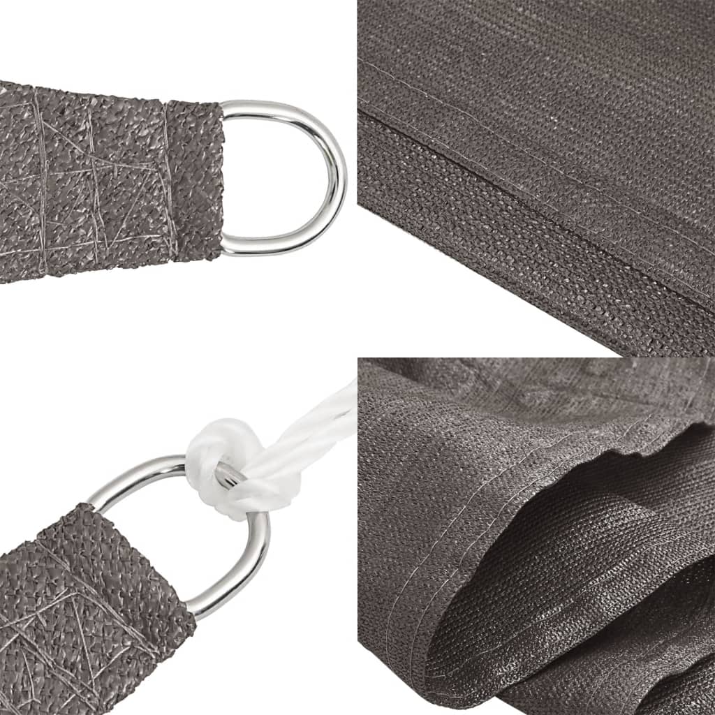 Voile D'ombrage 160 G/M² 4,5X4,5 M Pehd Anthracite