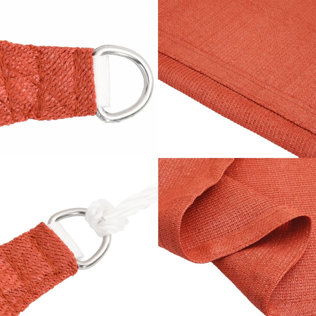 Voile D'ombrage 160 G/M² Carré Terre Cuite 4,5X4,5 M Pehd Couleur Terre Cuite