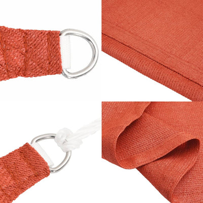 Voile D'ombrage 160 G/M² Carré Terre Cuite 4,5X4,5 M Pehd Couleur Terre Cuite