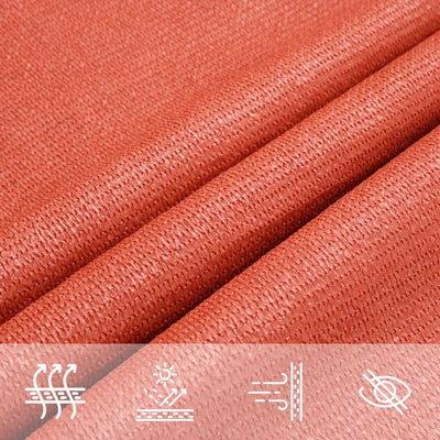 Voile D'ombrage 160 G/M² Carré Terre Cuite 4,5X4,5 M Pehd Couleur Terre Cuite