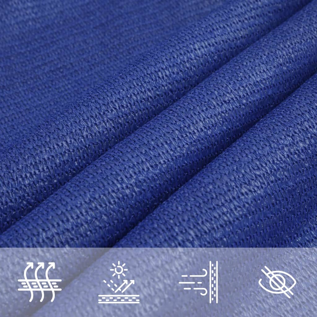 Voile D'ombrage 160 G/M² Carré 3,6X3,6 M Pehd Bleu