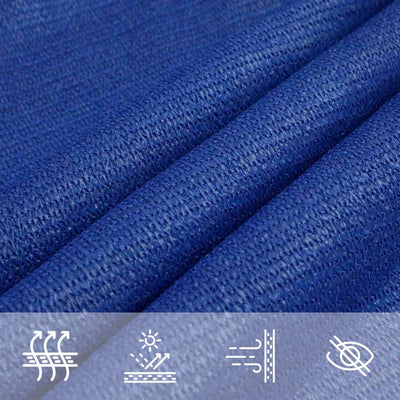 Voile D'ombrage 160 G/M² Carré 3,6X3,6 M Pehd Bleu