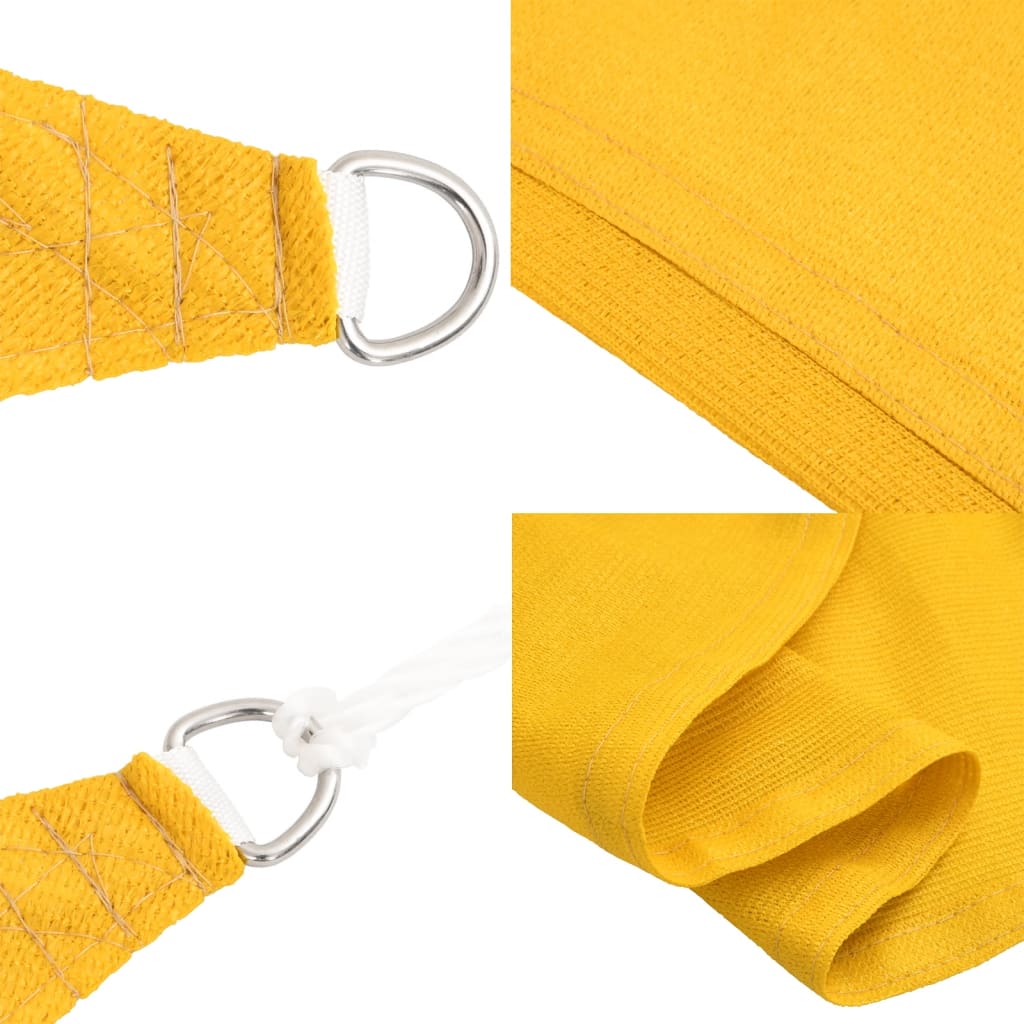 Voile D'ombrage 160 G/M² 3,6X3,6 M Pehd Jaune