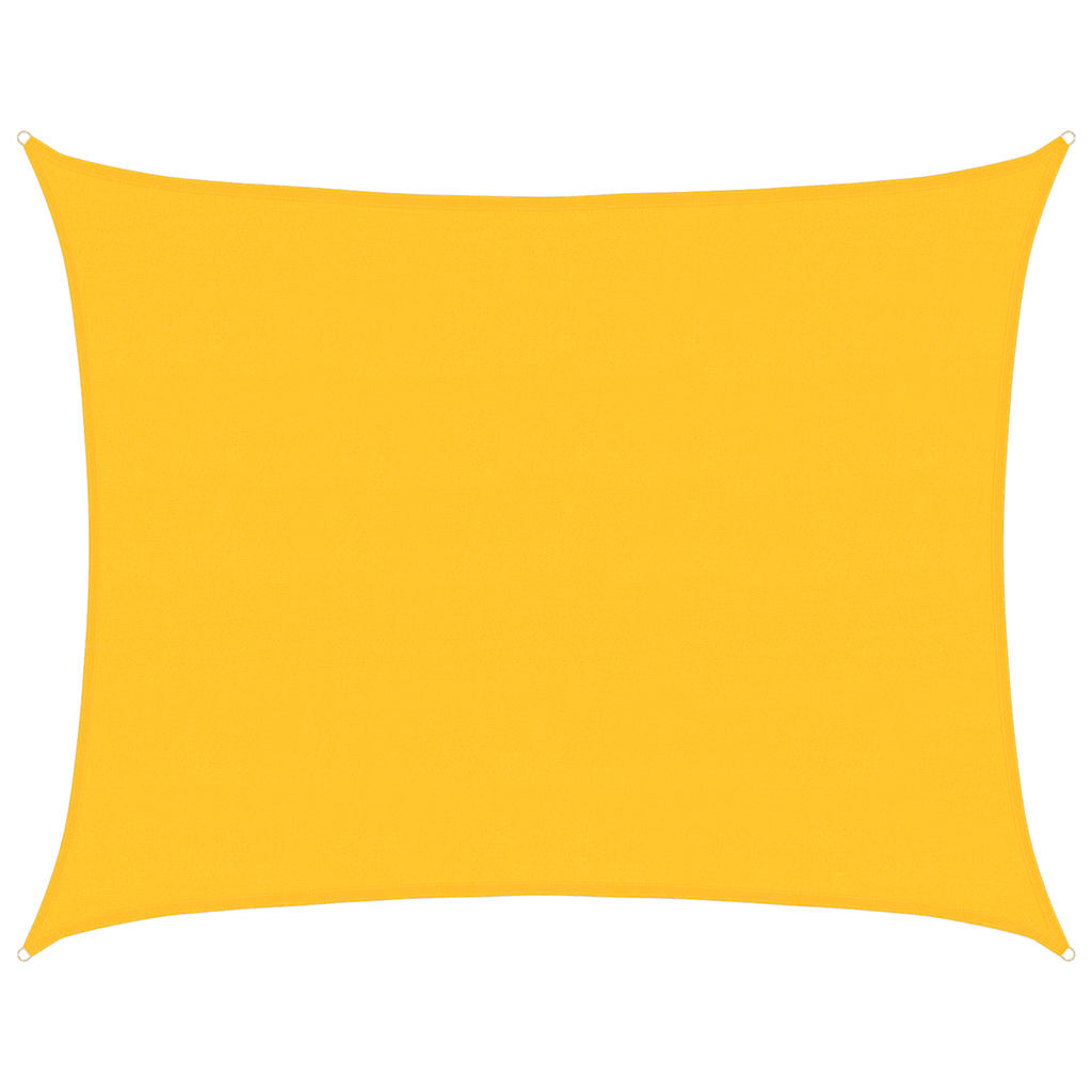 Voile D'ombrage 160 G/M² Rectangulaire Pehd Jaune