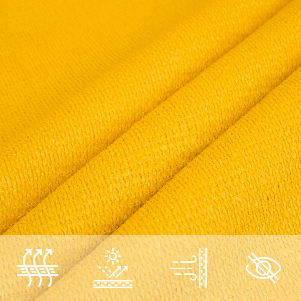 Voile D'ombrage 160 G/M² Rectangulaire Pehd Jaune