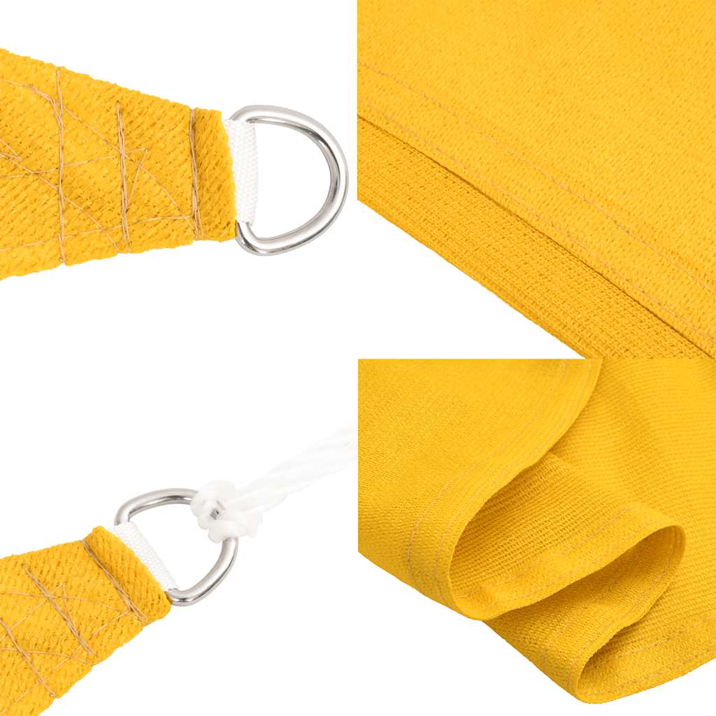 Voile D'ombrage 160 G/M² Triangulaire Pehd Jaune