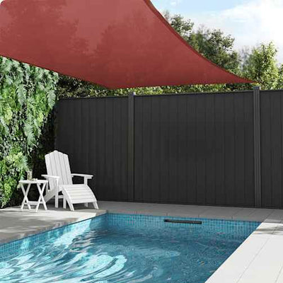 Voile D'ombrage 160 G/M² Pehd Rouge