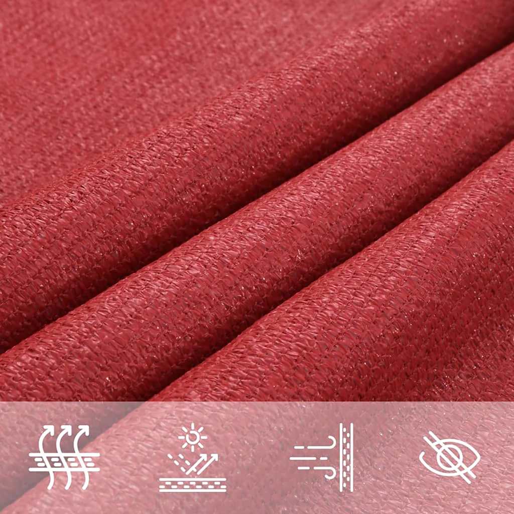 Voile D'ombrage 160 G/M² Pehd Rouge
