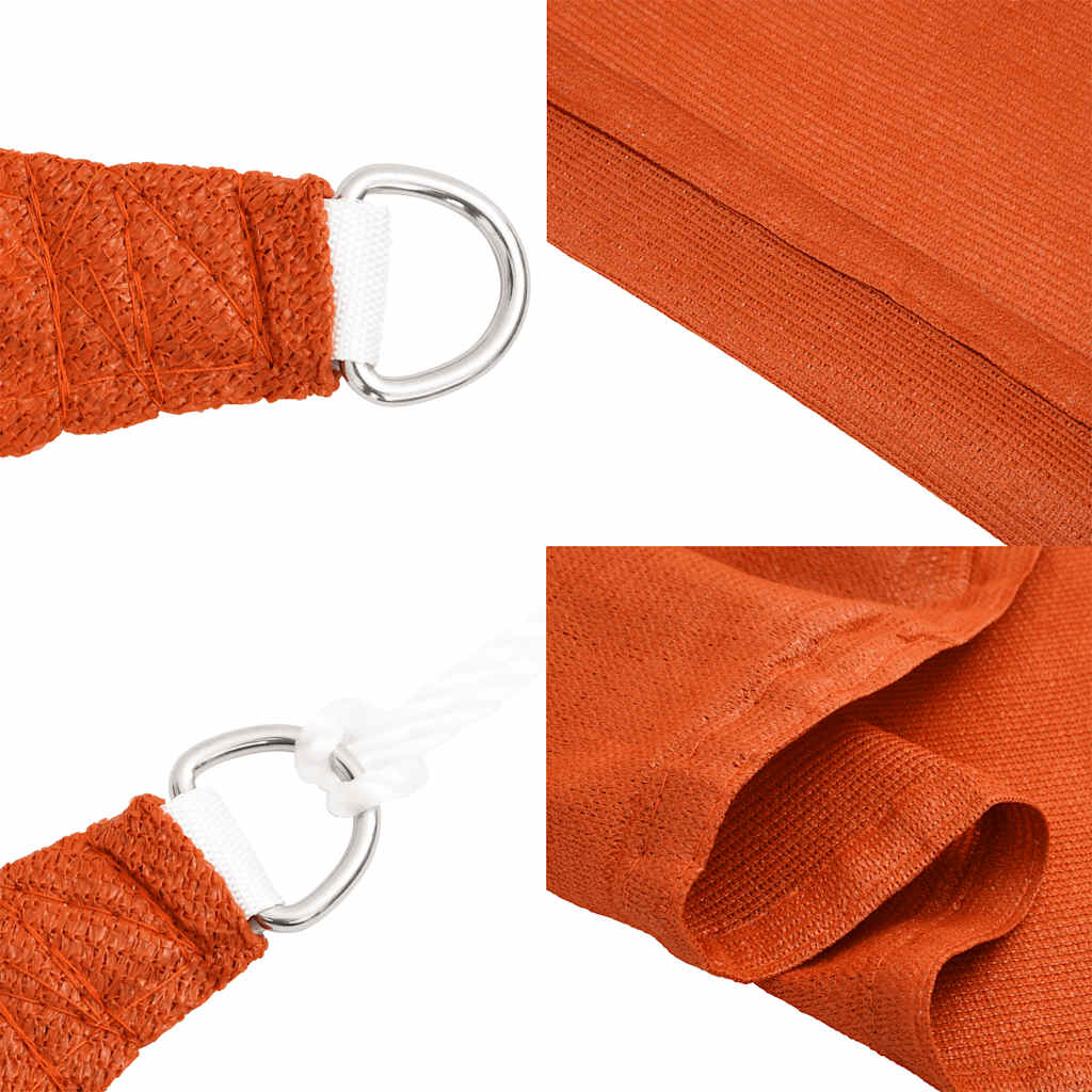 Voile D'ombrage 160 G/M² Triangulaire Pehd Orange