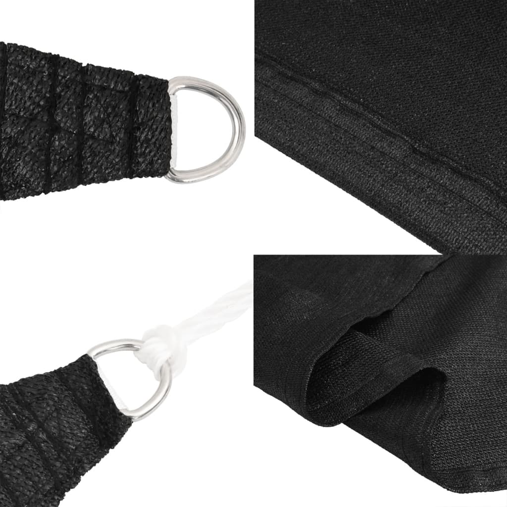 Voile D'ombrage 160 G/M² 4,5X4,5 M Pehd Noir