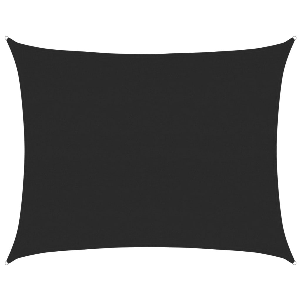 Voile D'ombrage 160 G/M² Rectangulaire Pehd Noir