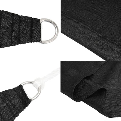 Voile D'ombrage 160 G/M² 3,6X3,6X3,6 M Pehd Noir