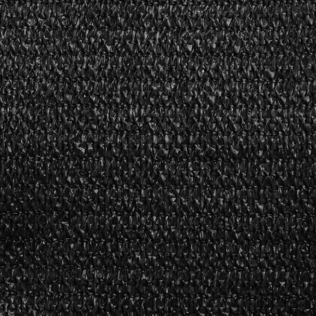 Voile D'ombrage 160 G/M² 3,6X3,6X3,6 M Pehd Noir