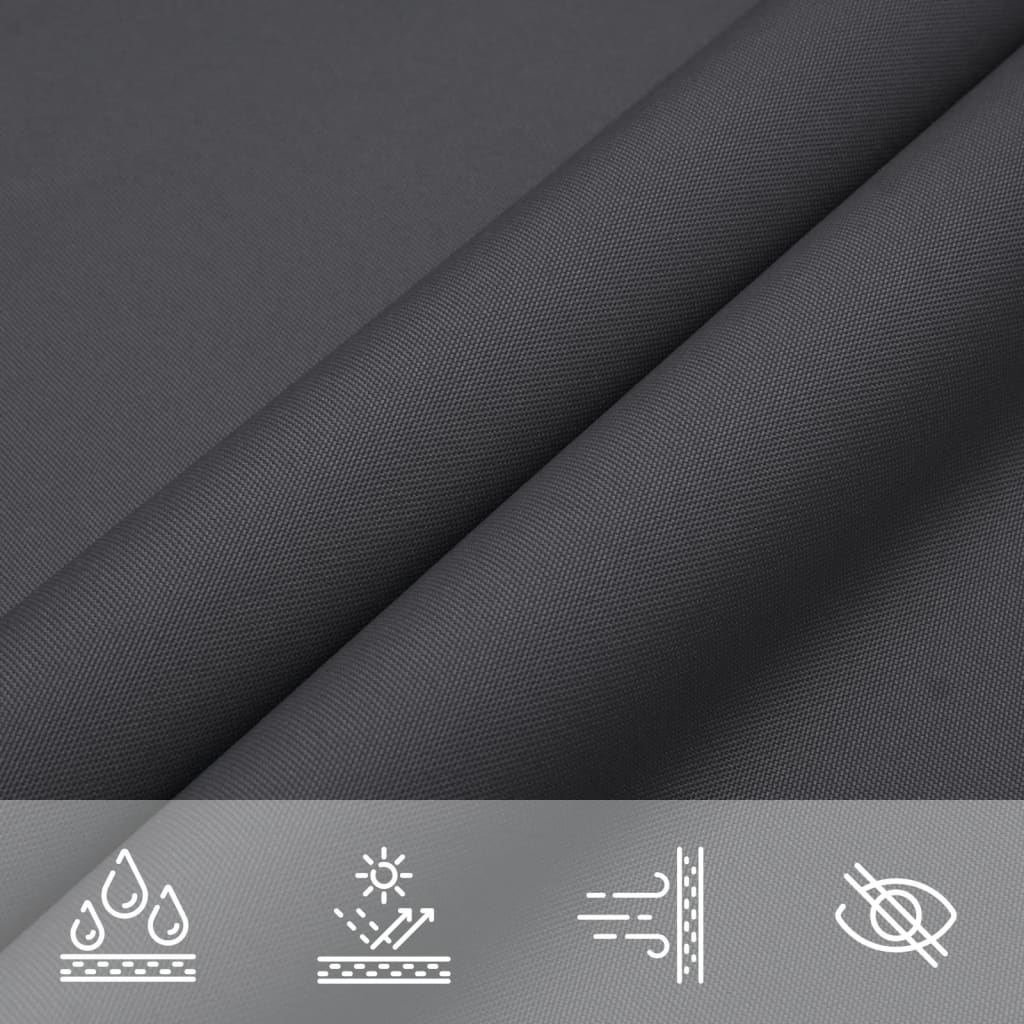 Parasol En Tissu Oxford Carré Anthracite