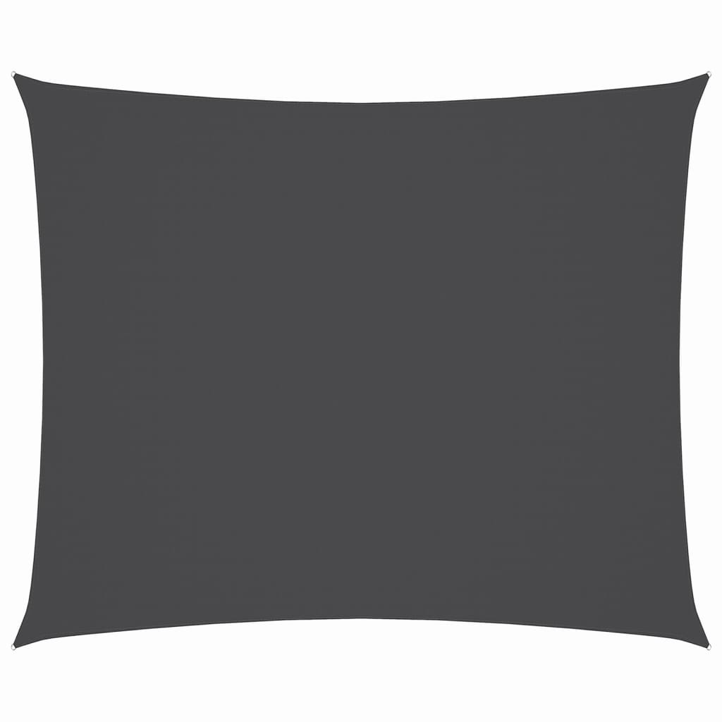 Voile De Parasol Tissu Oxford Rectangulaire Anthracite