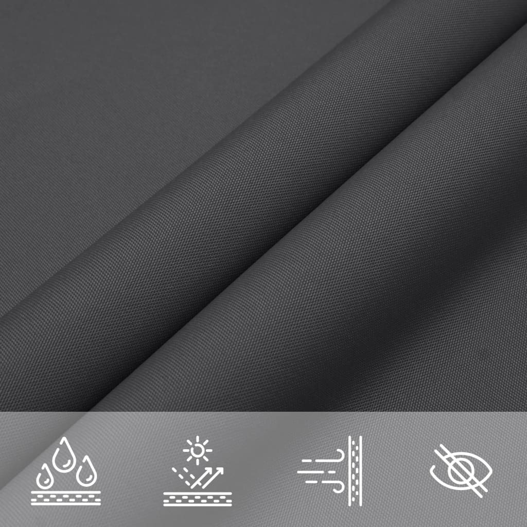 Voile De Parasol Tissu Oxford Rectangulaire Anthracite
