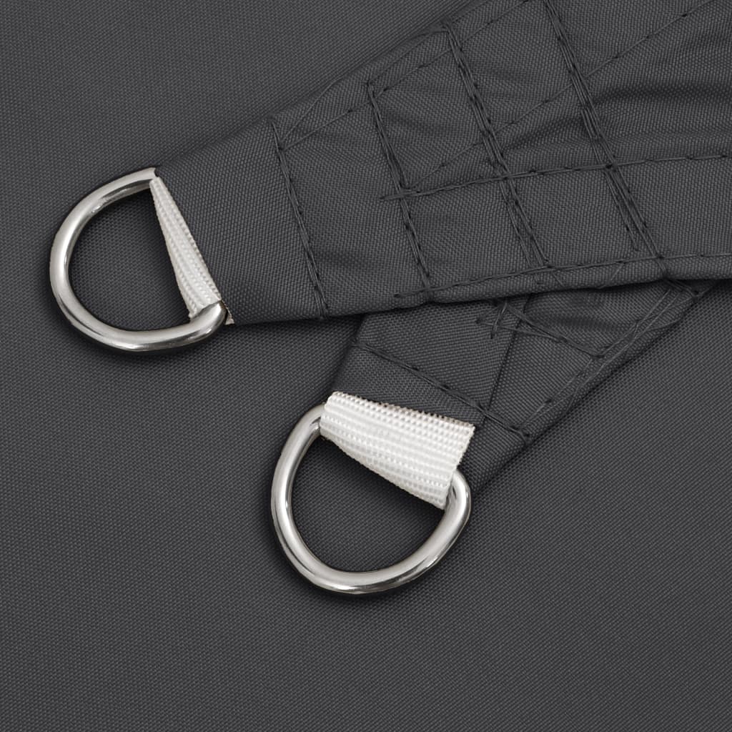 Voile De Parasol Tissu Oxford Triangulaire 4X4X5,8 M Anthracite