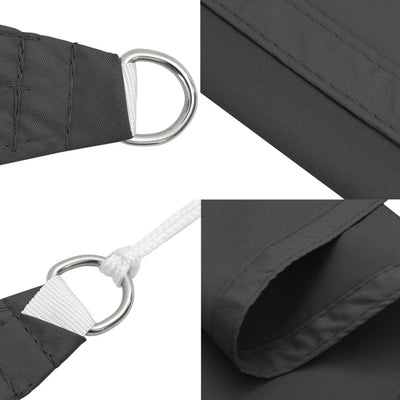 Voile De Parasol Tissu Oxford Triangulaire 4X4X5,8 M Anthracite