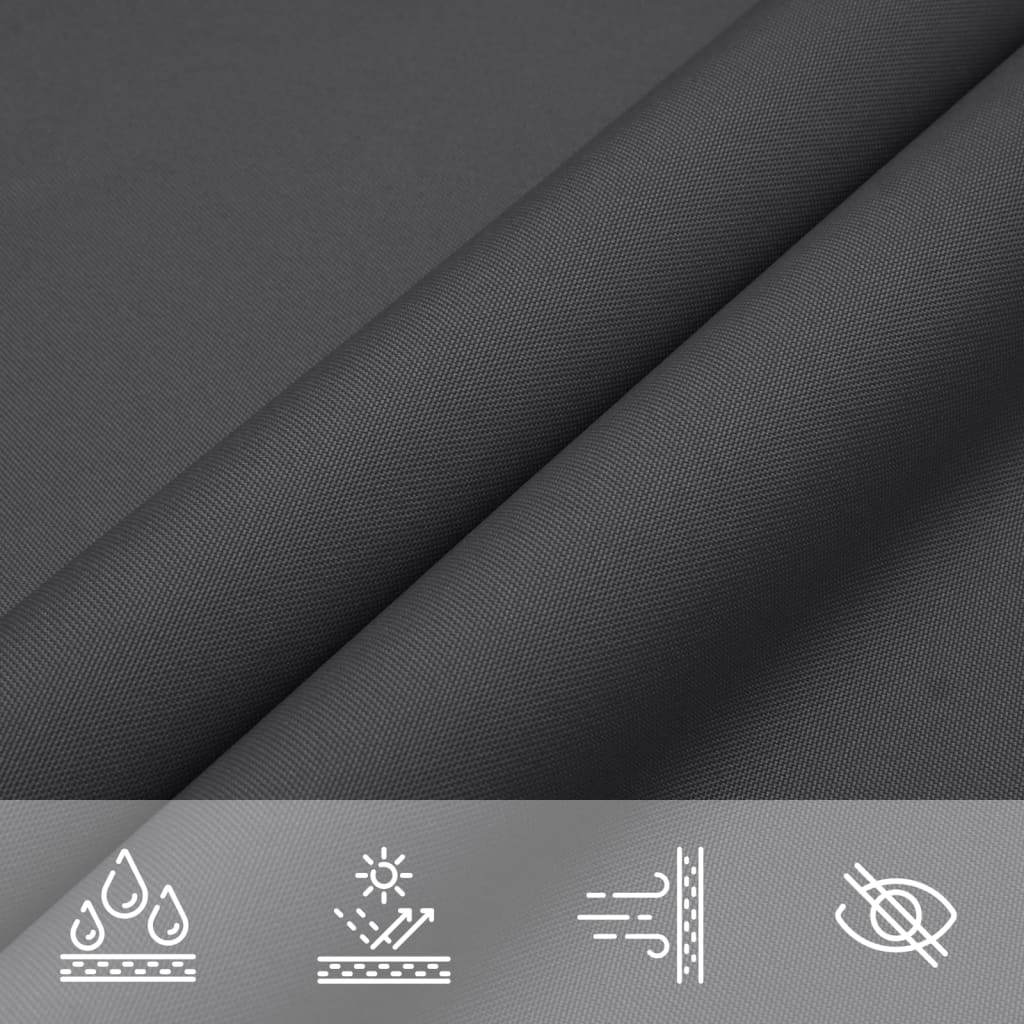 Voile De Parasol Tissu Oxford Triangulaire 4X4X5,8 M Anthracite