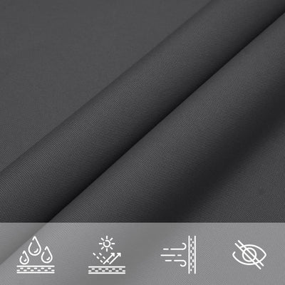 Voile De Parasol Tissu Oxford Triangulaire 4X4X5,8 M Anthracite
