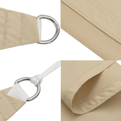 Voile De Parasol Tissu Oxford Carré 2,5X2,5 M Beige