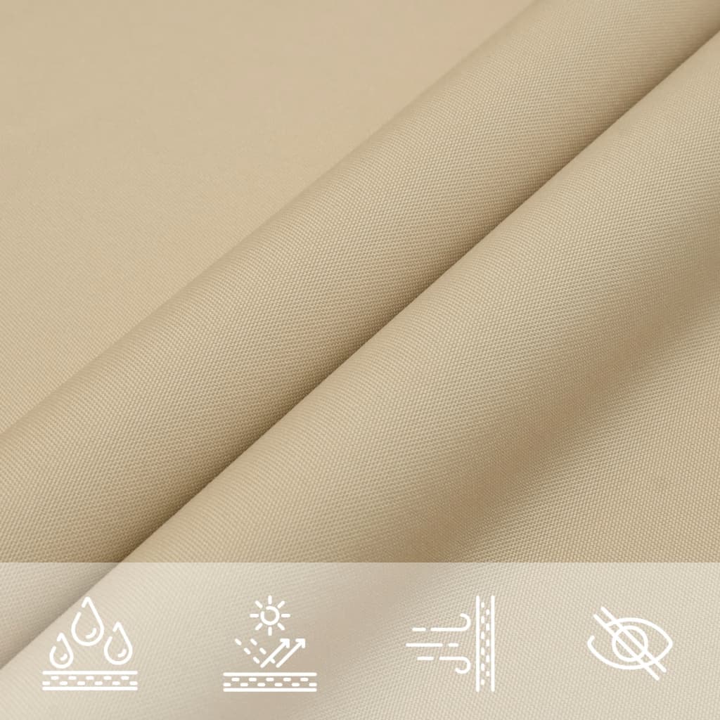 Voile De Parasol Tissu Oxford Carré 2,5X2,5 M Beige