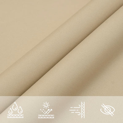 Voile De Parasol Tissu Oxford Carré 2,5X2,5 M Beige