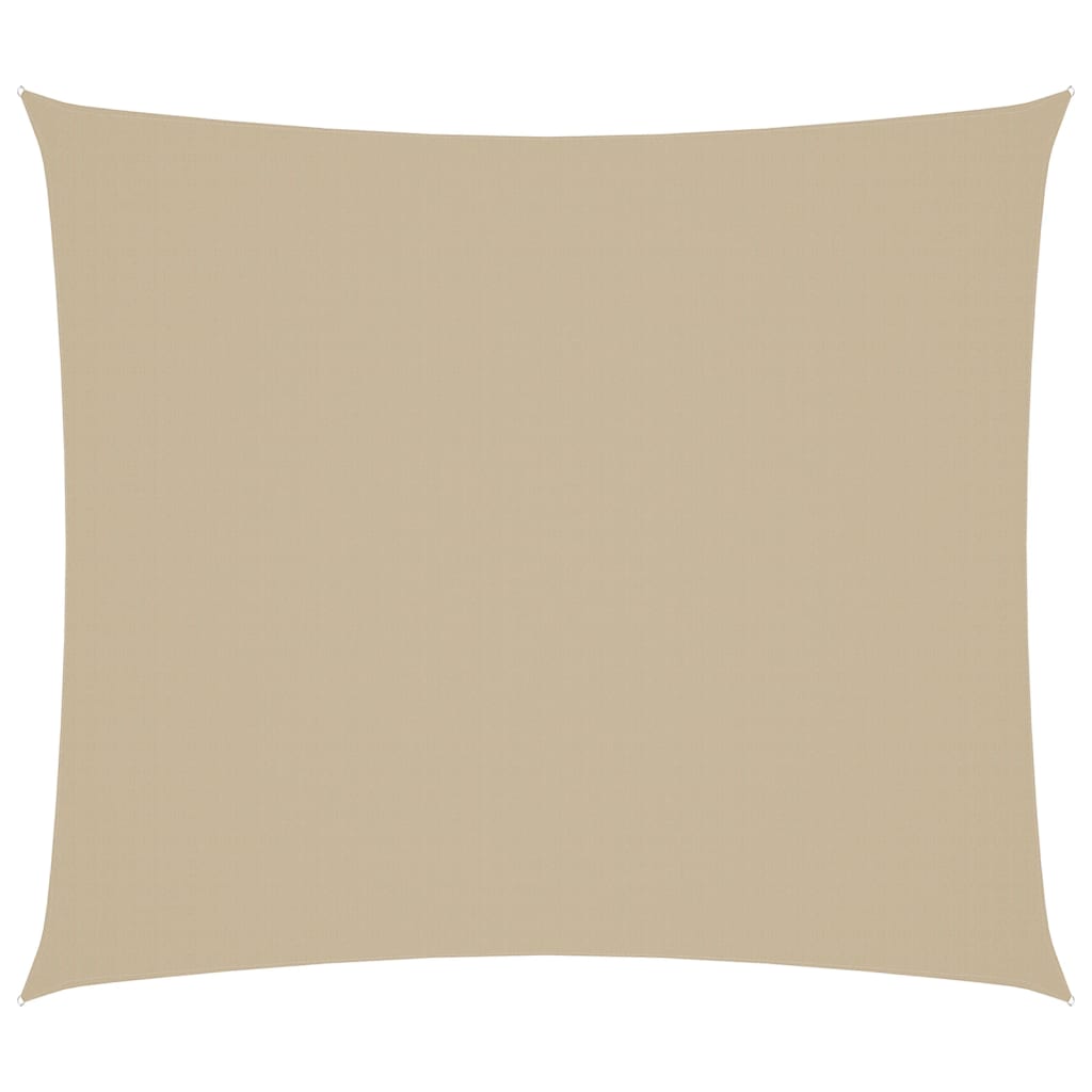 Voile De Parasol Tissu Oxford Rectangulaire 2X2,5 M Beige
