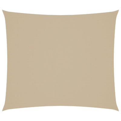 Voile De Parasol Tissu Oxford Rectangulaire 2X2,5 M Beige