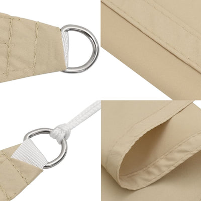 Voile De Parasol Tissu Oxford Rectangulaire 2X2,5 M Beige