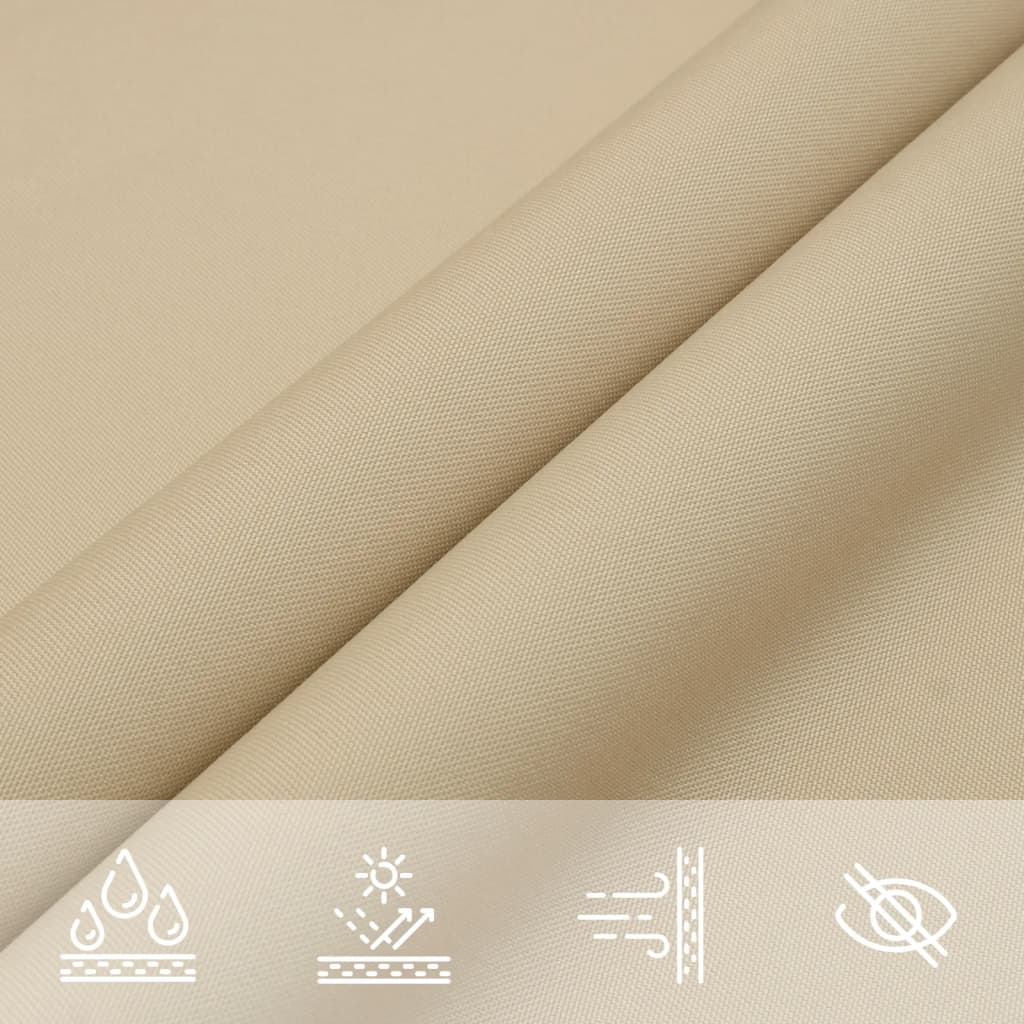 Voile De Parasol Tissu Oxford Rectangulaire 2X2,5 M Beige