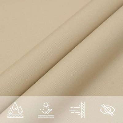 Voile De Parasol Tissu Oxford Rectangulaire 2X2,5 M Beige