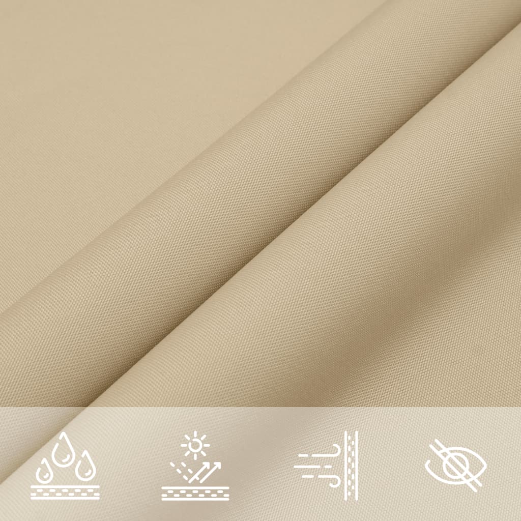 Voile De Parasol Tissu Oxford Triangulaire 4X4X5,8 M Beige