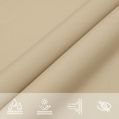 Voile De Parasol Tissu Oxford Triangulaire 4X4X5,8 M Beige