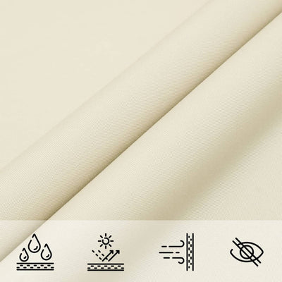 Voile De Parasol Tissu Oxford Rectangulaire Crème