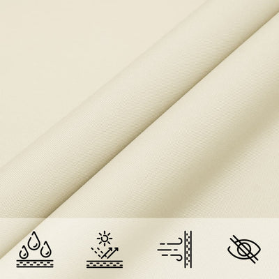 Voile De Parasol Tissu Oxford Triangulaire 4X4X5,8 M Crème