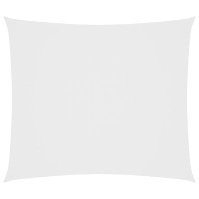 Voile De Parasol Tissu Oxford Rectangulaire 2X2,5 M Blanc