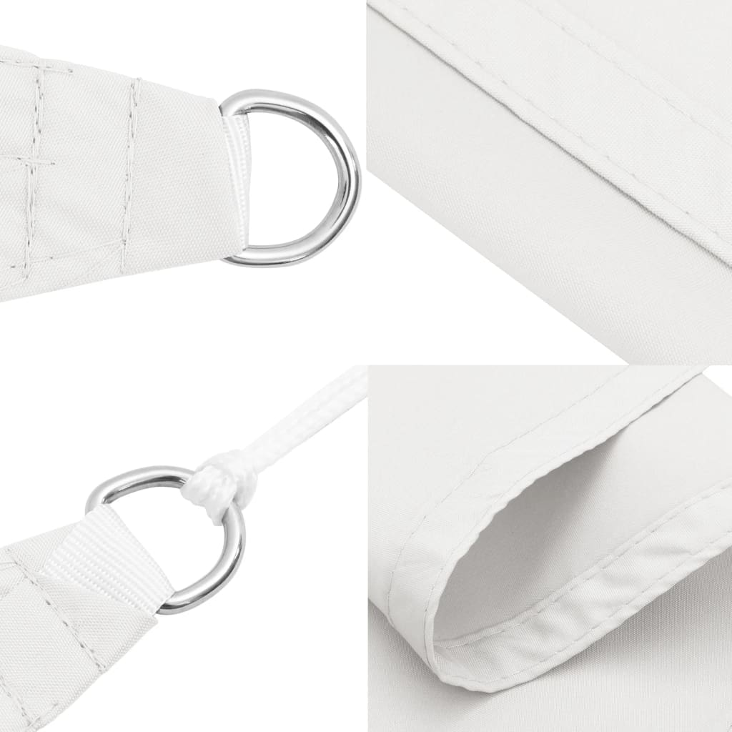 Voile De Parasol Tissu Oxford Rectangulaire 2X2,5 M Blanc