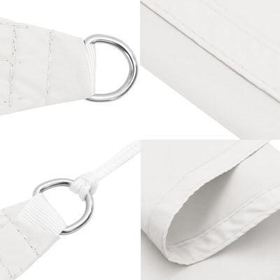 Voile De Parasol Tissu Oxford Triangulaire 4X4X5,8 M Blanc