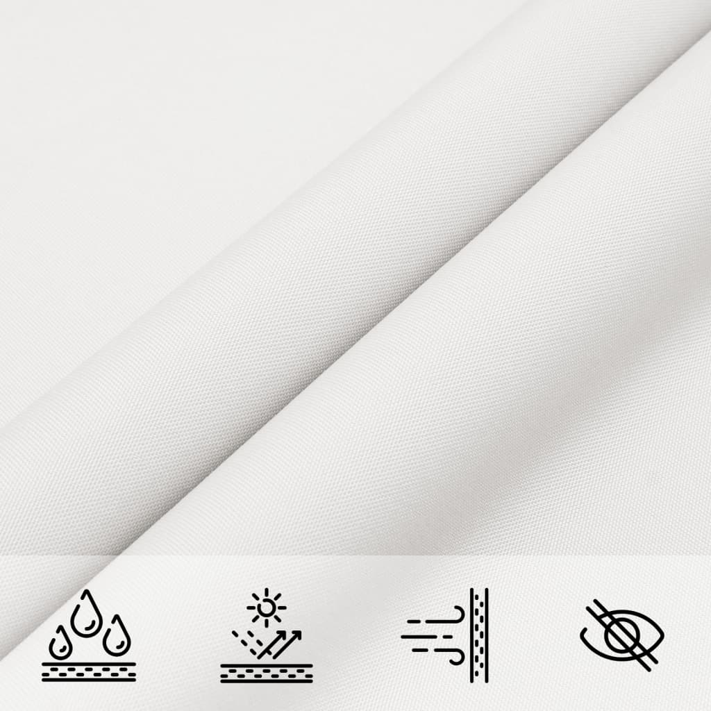 Voile De Parasol Tissu Oxford Triangulaire 4X4X5,8 M Blanc